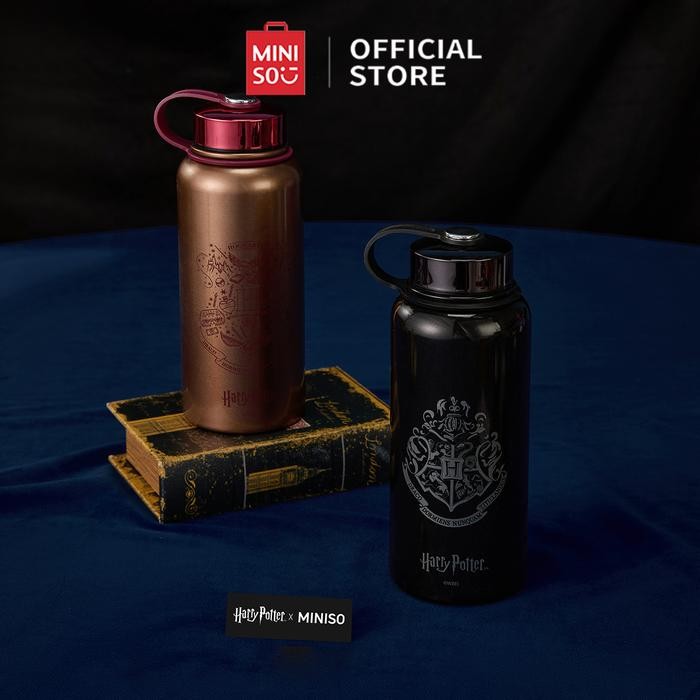 Pilihan- Miniso X Harry Potter Insulated Bottle Botol Terisolasi Dinding Ganda Kapasitas Besar