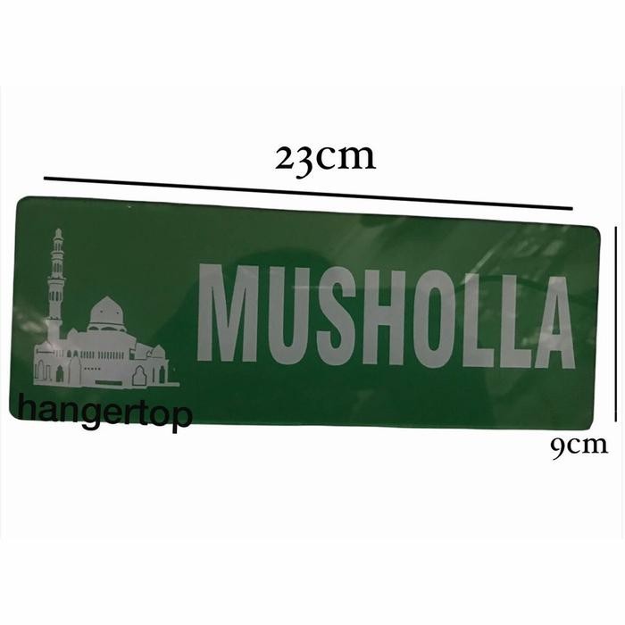 

PLAT RAMBU TULISAN MUSHOLLA / AKRILIK PETUNJUK TEMPAT MUSHOLLA