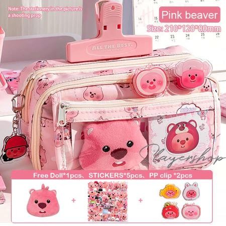 

TEMPAT ALAT TULIS KOTAK PENSIL PINK FREEBIES SET C SERIES AESTHETIC TAS PENATEMPAT PENCIL TAS PENSIL
