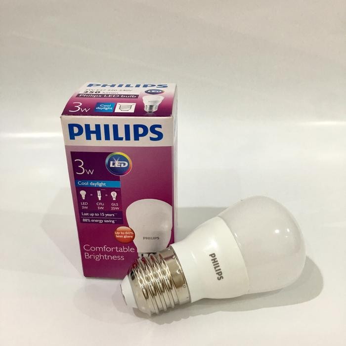 Bohlam Philips LED Bulb 3W / 3 Watt