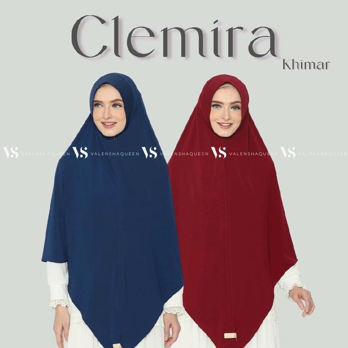 SIAPKIRIM Valenshaqueen Clemira Khimar XL Hijab Instan Jilbab Syari Kerudung Jumbo Hijab Jersey