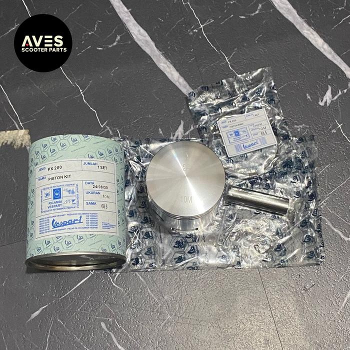Terbaik Piston Kit Seher Vespa Spartan 200Cc Ricambi 6M/8M/10M/12M Terlariss 