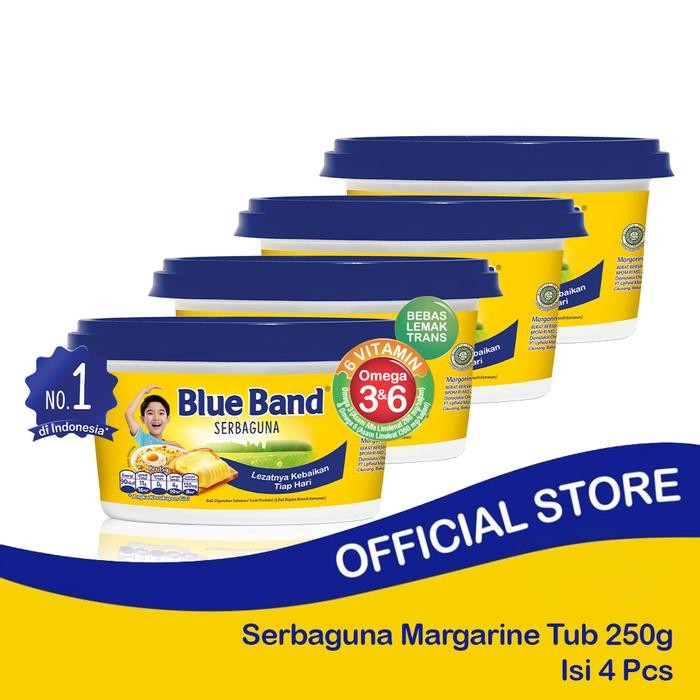 

Pilihan- Blue Band Serbaguna Margarine Tub 250Gr Isi 4