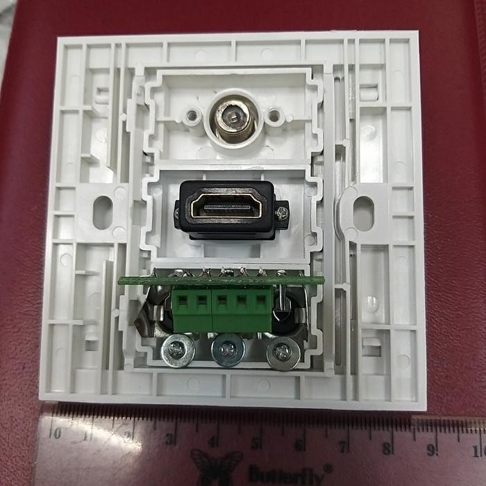 Stop Kontak Tv Hdmi Rca Soket Face Plate Modul