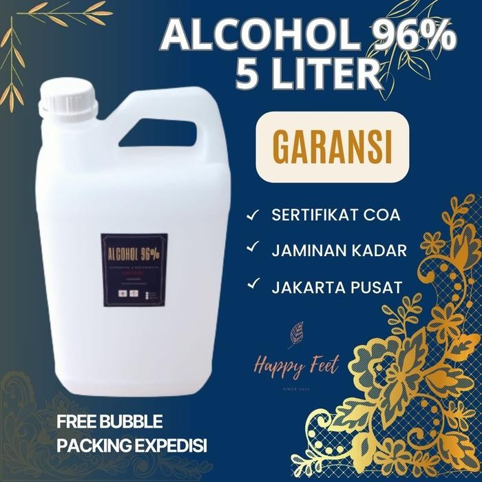 Pilihan- Alkohol 96% Murni 5 Liter / Alkohol 96 Persen /Alcohol 96%/Disinfektan