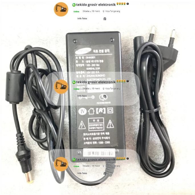 Pilihan- Adaptor 12V 5A / Adaptor Samsung 5A 12V