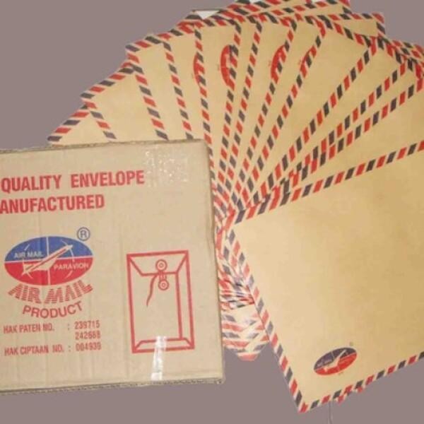 

(PACK) AMPLOP COKLAT BERTALI - AIR MAIL KODE 860