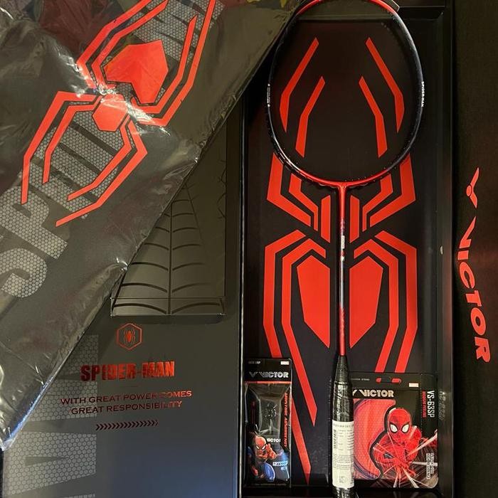 Raket Badminton Victor Spiderman Limited Edition - 100%Original Victor