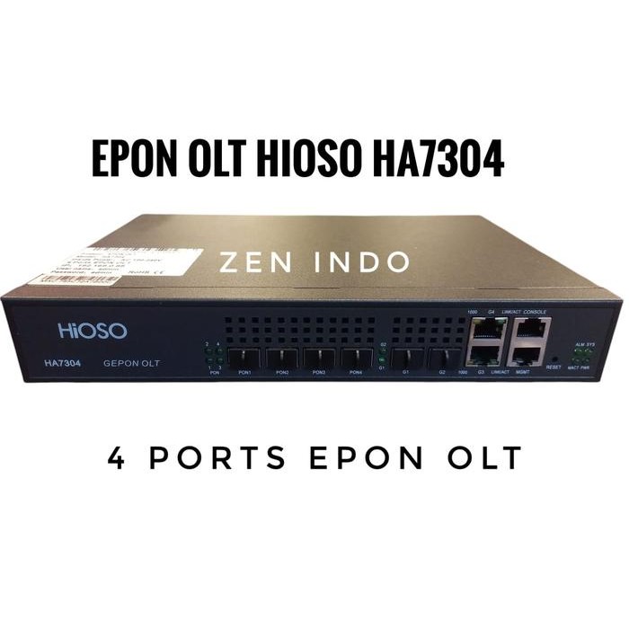 EPON ONU OLT HIOSO HA7304 MINI 4 PORT