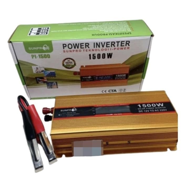 SUNPRO POWER INVERTER 1500W INVERTER PI 1500 INVERTER POWER DC TO AC 1500 WATT SUNPRO PL-1500 WITH