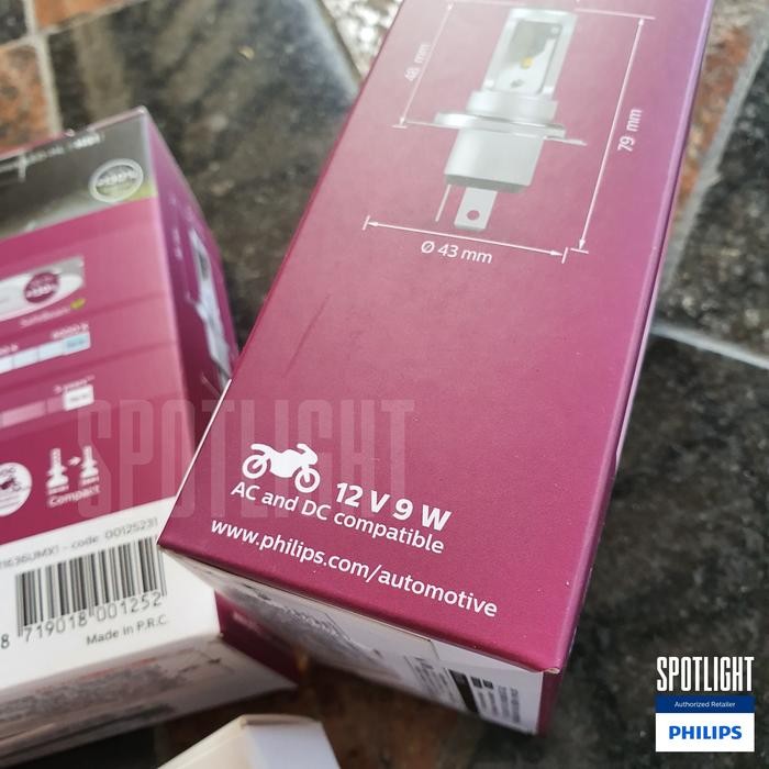 PHILIPS LED HS1 H4 LAMPU MOTOR ULTINON MOTO LED