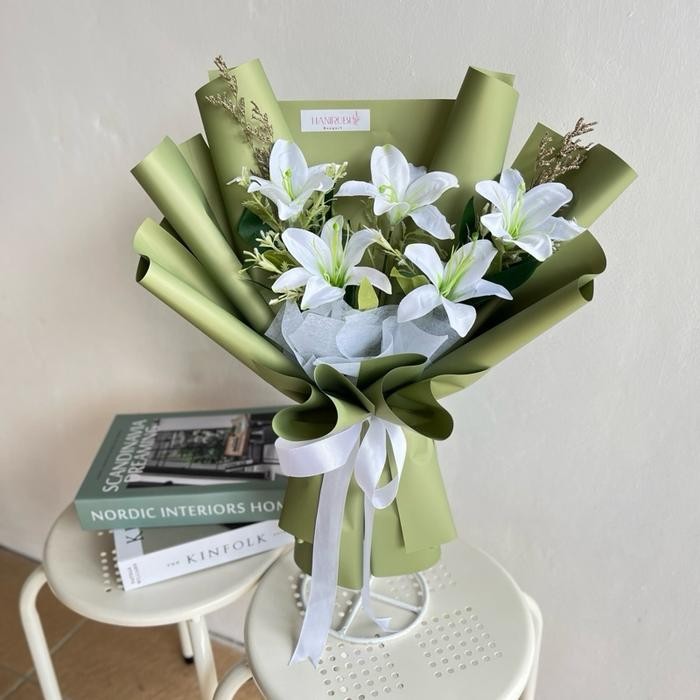 [LILY BOUQUET] Buket bunga lily buket Bunga artificial buket bunga wisuda Flower