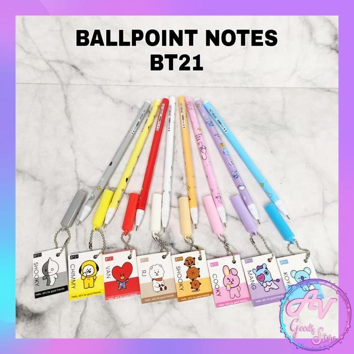 

OJ BALLPOINT GANTUNGAN NOTES KARAKTER (12PCS) / 1LUSIN PULPEN FANCY LUCU