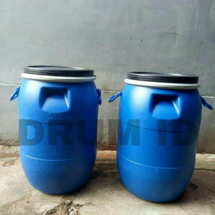ASLI Tong plastik bekas/Drum sampah/Tong sampah/Tong HDPE 60 liter READY STOCK