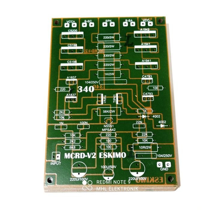 New PCB Driver Power Amplifier Mono MCRD V2 Eskimo Type 340 Low Sub