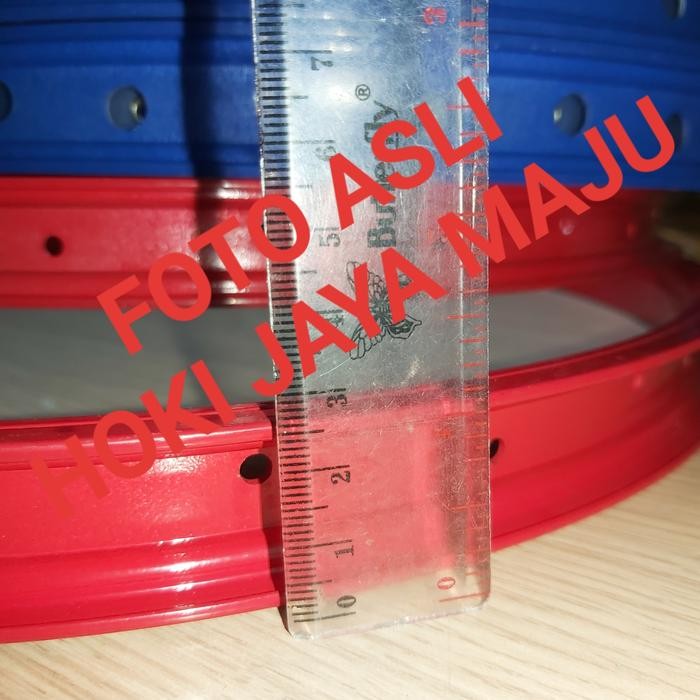 Populer Velg Sepeda 20 28 Hole Rims Ring Red Merah United Ori Terlariss 