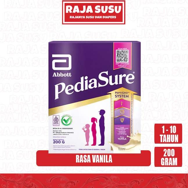 PEDIASURE VANILA 200GR - RAJA SUSU