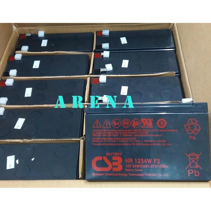 Menarik Baterai Ups Csb Hr 1234 Hr1234 Aki Ups 12V 9Ah Batere Ups 12V 34W Vrla Terlariss 