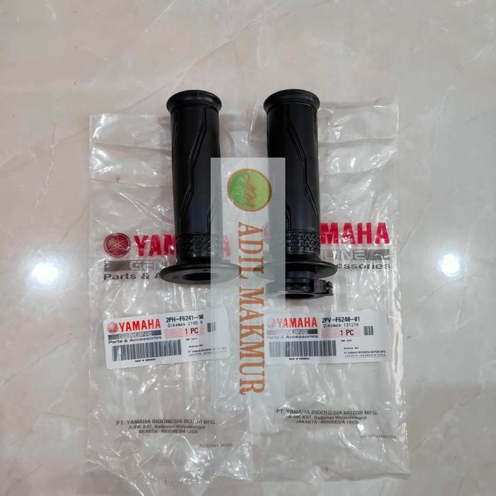 Ready KARET HAND GRIP STANG SET KIRI KANAN MX KING ASLI ORIGINAL YAMAHA