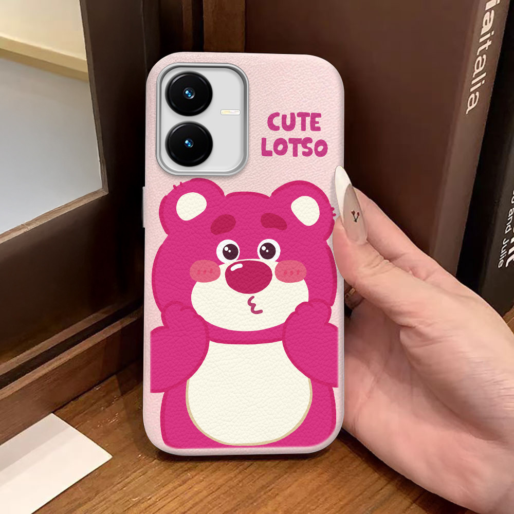 Casing Hp Untuk VIVO Y22 Y22S Case Kesing Kondom Bear Softcase 0066 PW