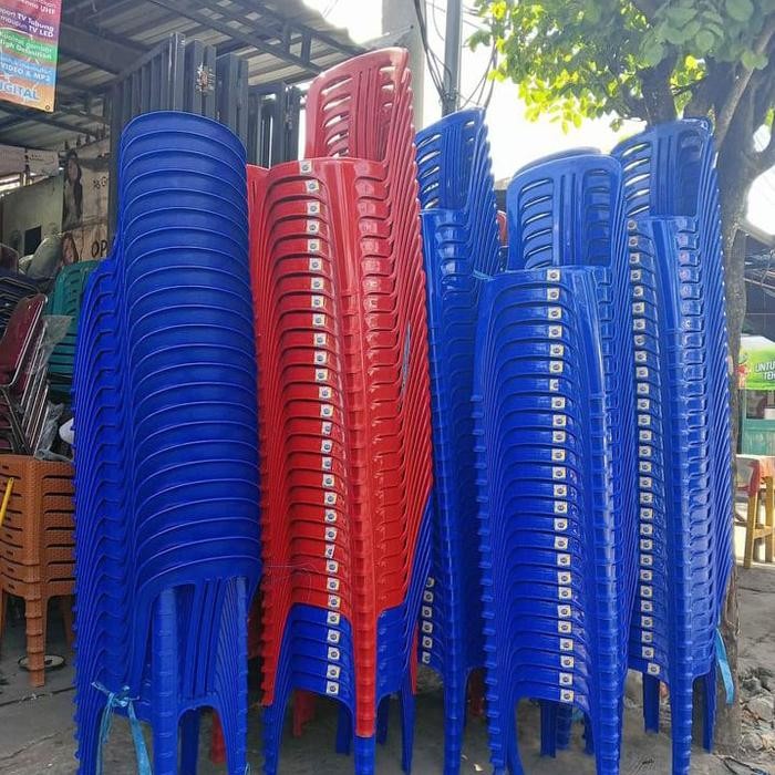 Napolly Kursi Sandar Napolly Plastik Red Blue 101 F Kursi Makan Persewaan Acara Masal Bahan Tebal