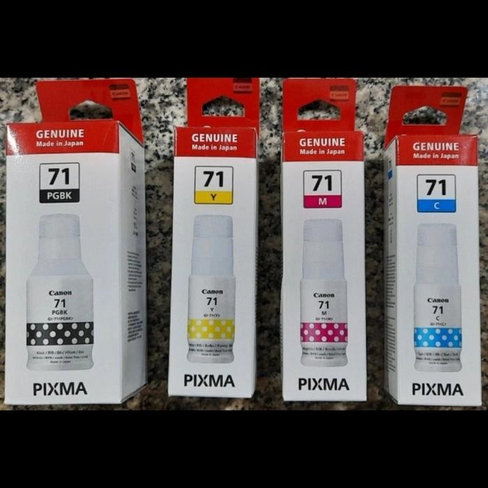 Tinta Canon Gi-71 -1 Set- Tinta Canon G1020 G2020 G3020 G3060 Original