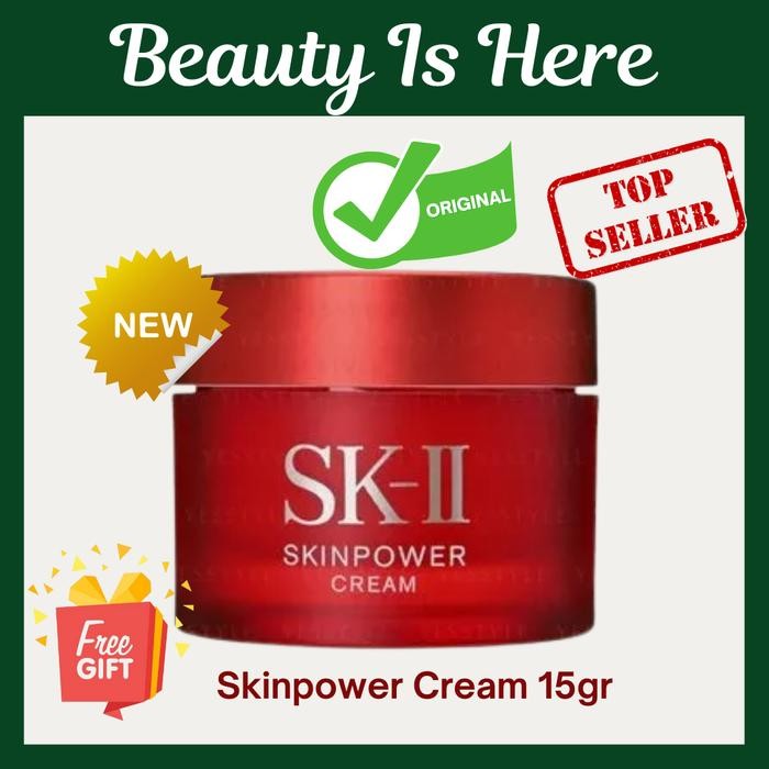 SK-II SKII SK2 SK II Skinpower Cream 15gr Skin power Pelembab 15 g gr