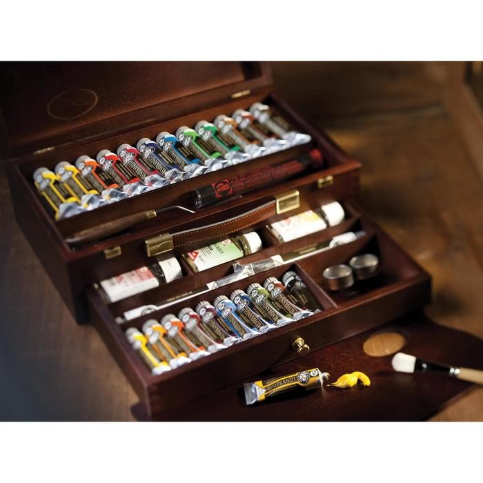 Rembrandt Oil Colour Wooden Box Master