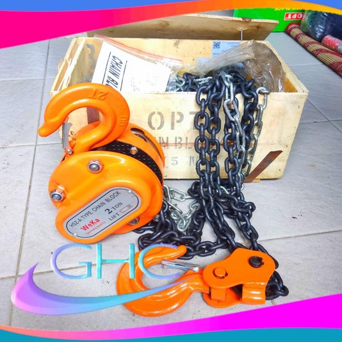 CHAIN BLOCK 2 TON 5 METER WEKA GERMANY KATROL TAKEL 2 TON 5 METER