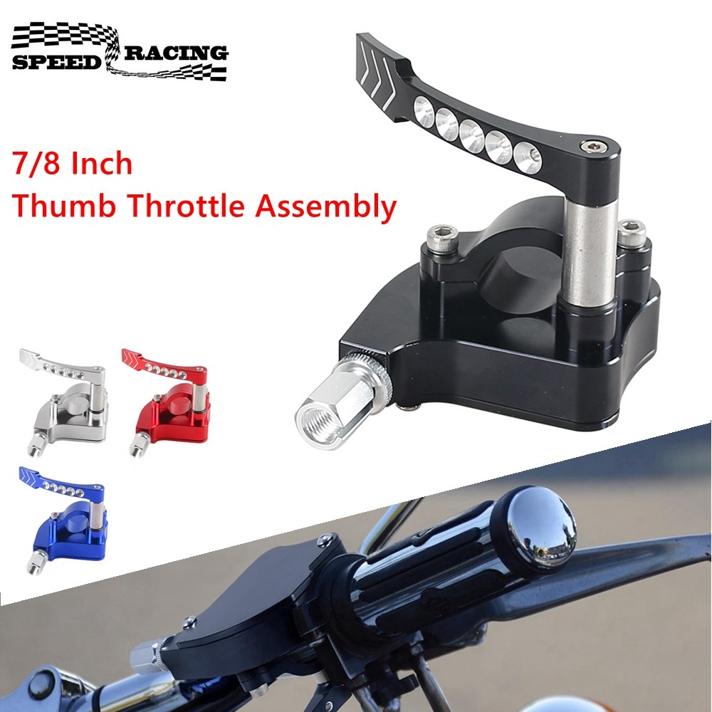 Motorcycle Thumb Throttle Assembly 7/8" 22mm For YAMAHA YFZ450R Raptor 350 700 Honda TRX 250/400X Su