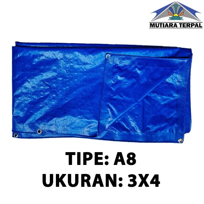 Ready Terpal A8 Biru-Biru Ukuran 3x4