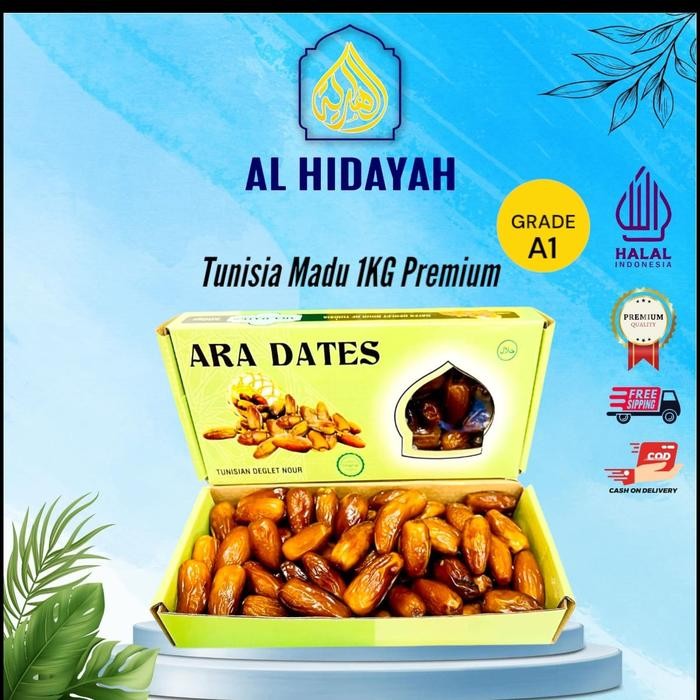 Kurma Tunisia Madu Ruthob 1kg ARA DATES- Makanan, Manis, Kering,