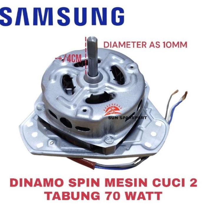 Dinamo mesin cuci Samsung 2 tabung dinamo spin pengering mesin cuci 70watt