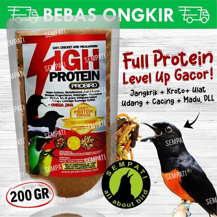 ces0- Pakan Burung Kacer Murai Cucak Hijau Pleci High Protein Voer Probird