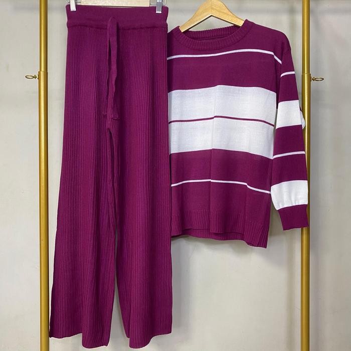 RRM ONESET VEPYTA OVERSIZE ATASAN DAN BAWAHAN SETELAN RAJUT PREMIUM WANITA