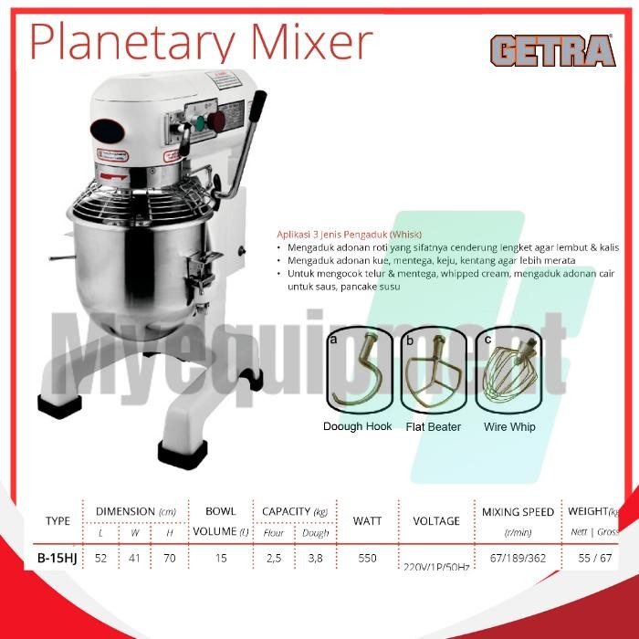 PLANETARY MIXER GETRA B-15HJ
