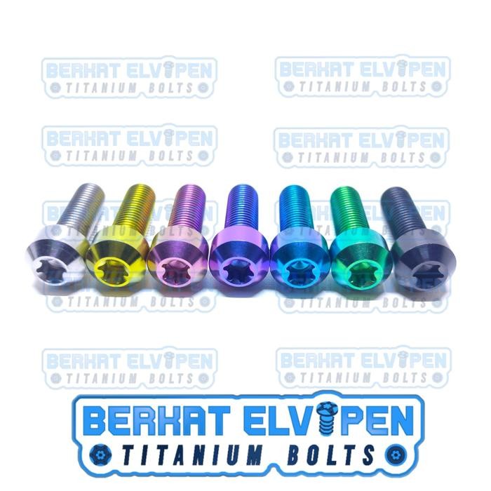 Baut Titanium M8x30 Drat 12 Panjang 30mm 3cm
