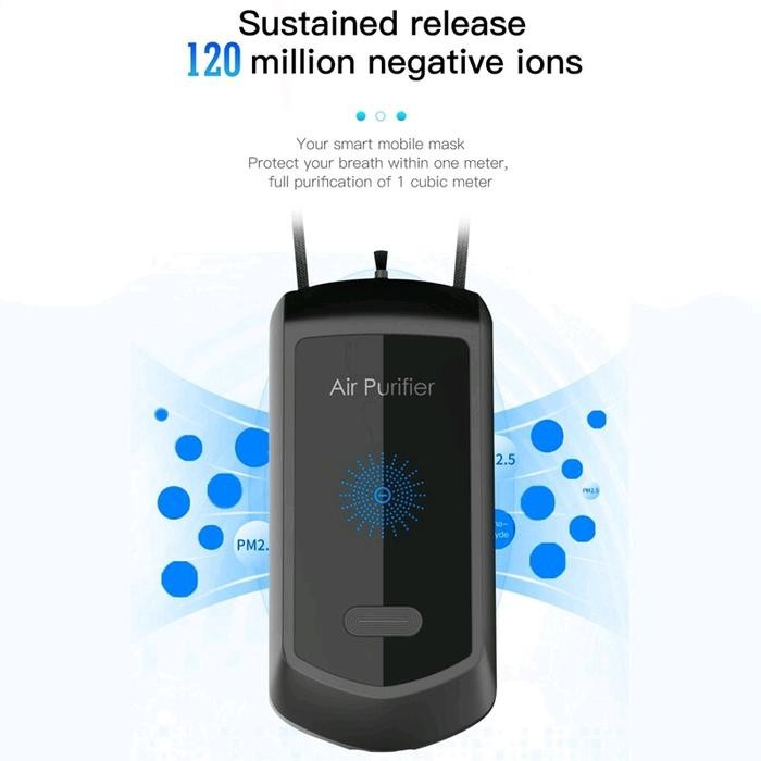 Kalung Air Purifier / Freshener / Generator Ion Negatif Usb