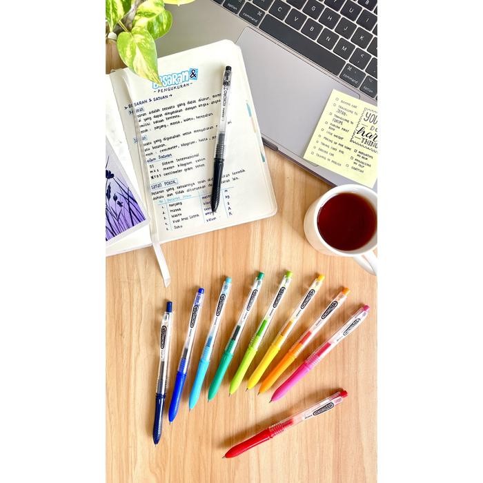Pulpen Zebra Kokoro Gel Pen Bolpoint Warna- Warni & Hitam