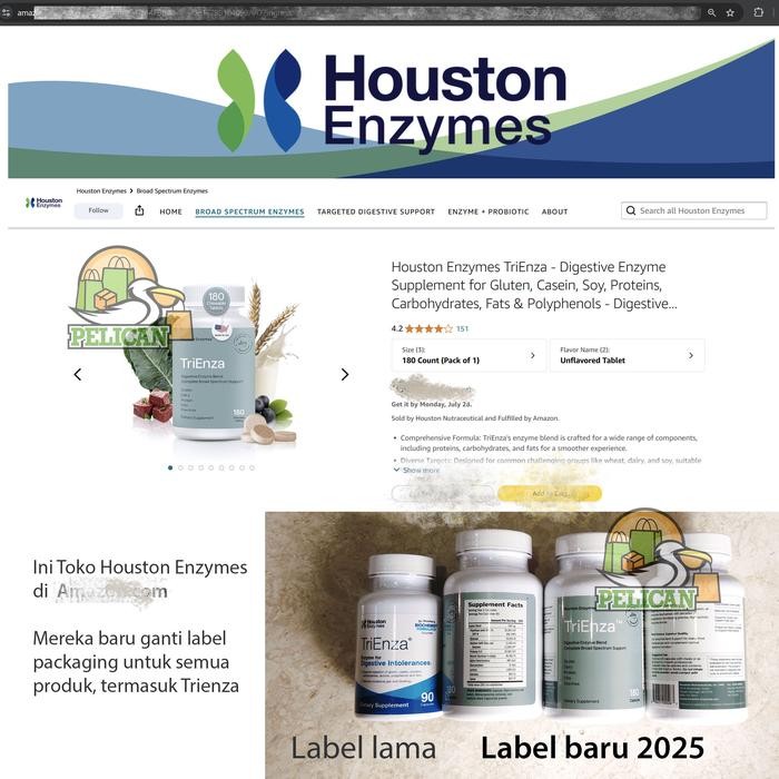 ojm6- Trienza, Houston Enzymes 180 Kapsul