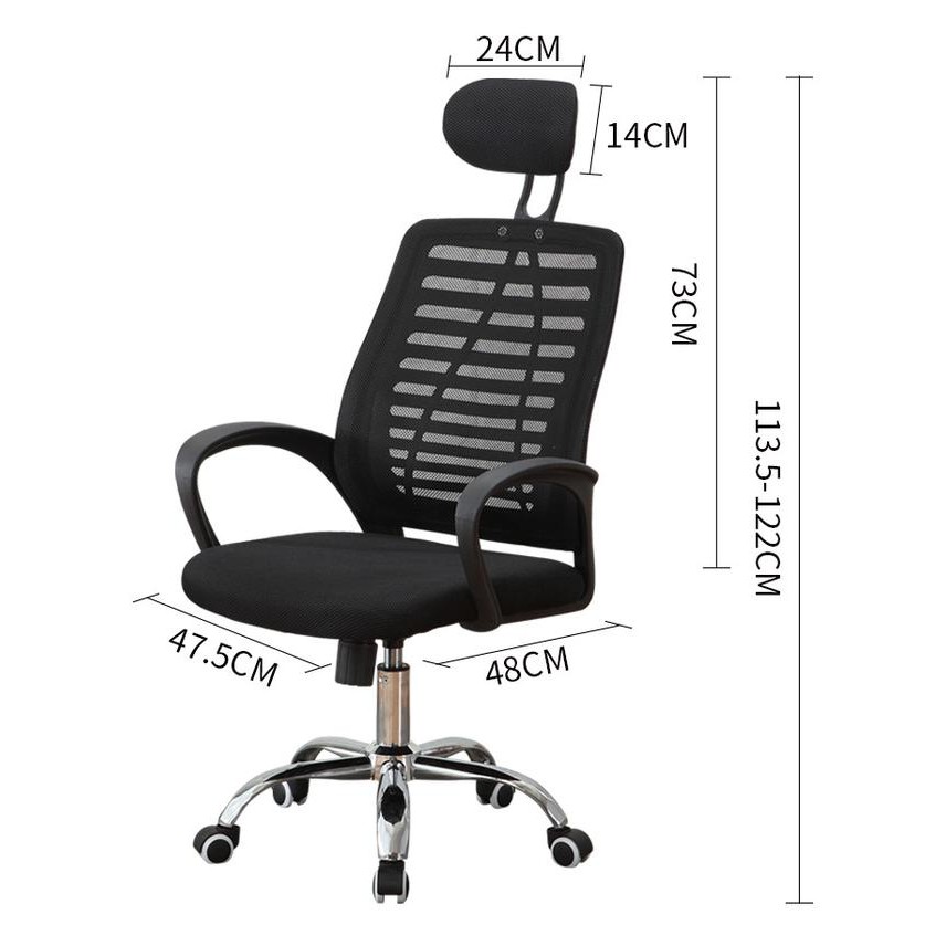 Kursi kantor headrest simpelKursi kantor, kursi konferensi, kursi kerja Roda Besi Furniture Sandaran