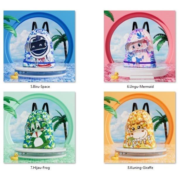 Tas Renang Anak Multifungsi Anti Air /Tas Renang Waterproof
