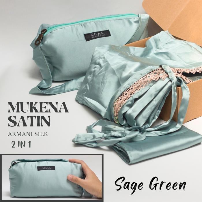 MUKENA TRAVEL 2 IN 1 SATIN ARMANI SILK DEWASA SEAS