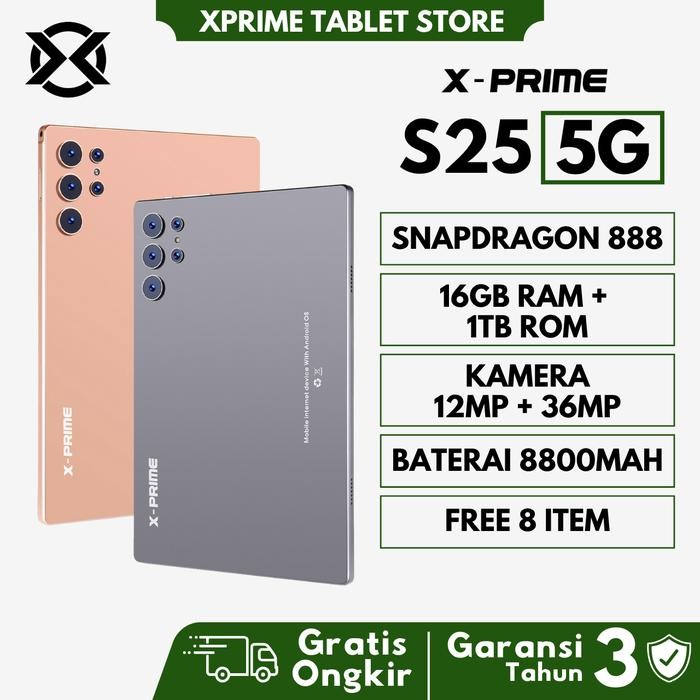 lr4u- Tablet Xprime S25 5G Snapdragon 888 10.1 Inch Hd 120Hz 16Gb Ram 1Tb Rom 8800Mah