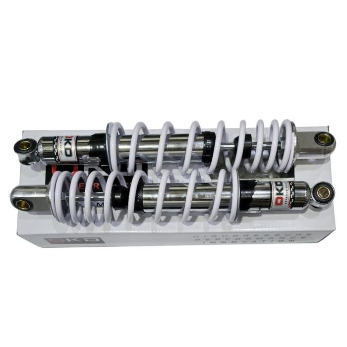 Terbaik Shock Belakang 340 Mm Okd Chrome Putih Terlariss 