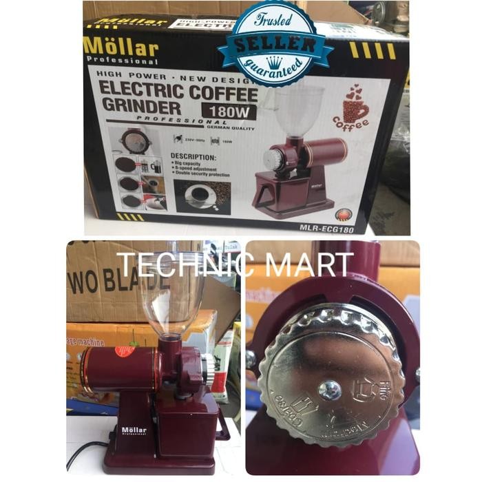 MOLLAR Mesin Giling Biji Kopi Listrik/ Coffee Maker Grinder Electric