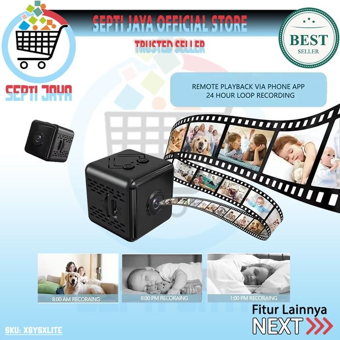 CAMNOW- X6Ysxlite Kamera Ip Wifi Mini X6D App Ysx Lite Hd 1080P Wireless Camera Kecil