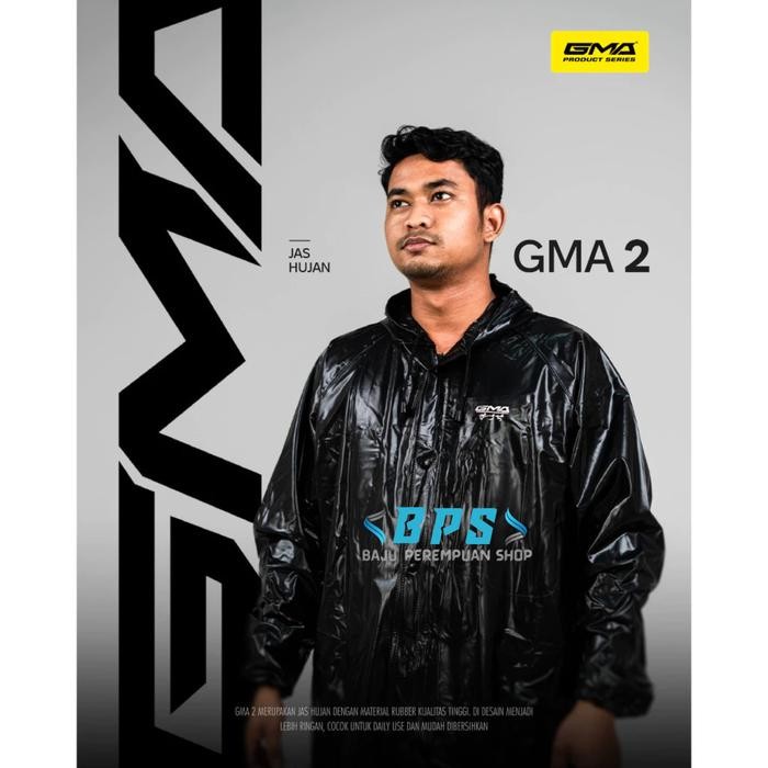 Jas Hujan GMA 2/Jas Hujan Karet GMA Rubber GMA/Mantel Hujan GMA Versi kom