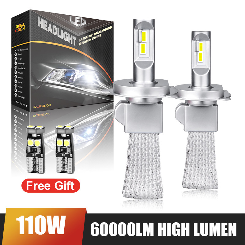 110W 60000LM H7 H4 H11 LED Car Headlight Bulbs H1 H8 H9 9005 HB3 9006