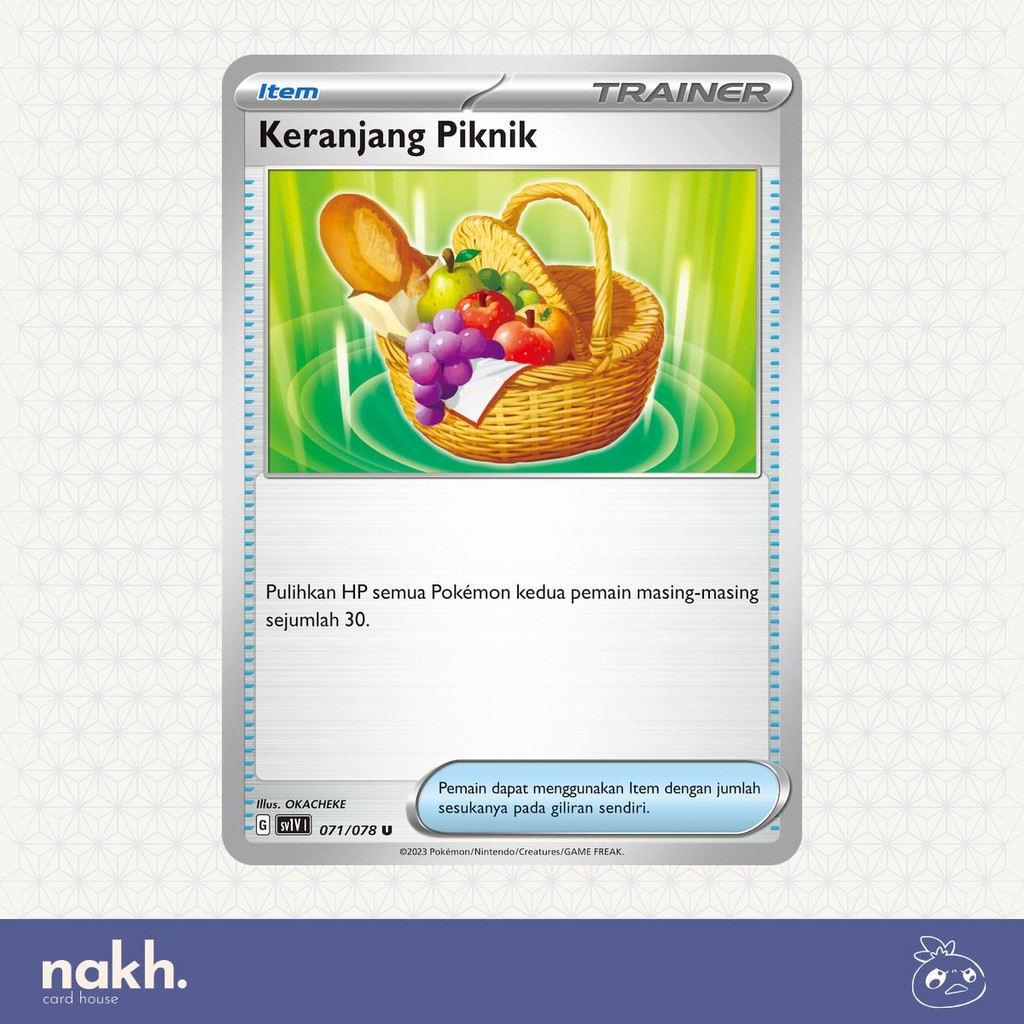 Kartu Pokemon TCG Indonesia Violet ex sv1v 071/078 Keranjang Piknik